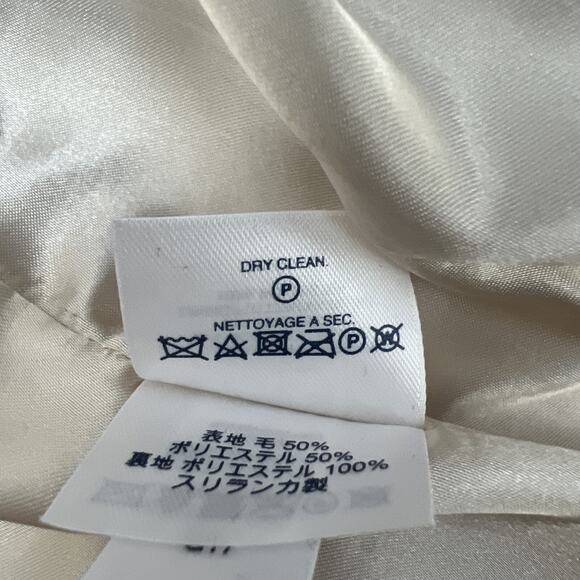 Lands’ End Coat Womens 14 Tan/Camel Button Front Mid-Length Classic Overcoat - Picture 7 of 11